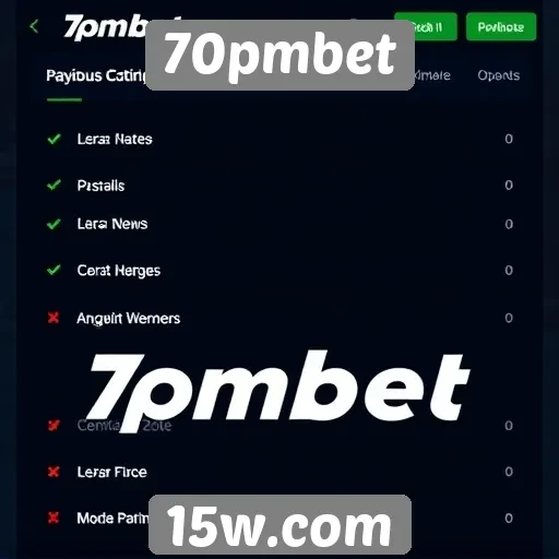 Opções de pagamento disponíveis no 70pmbet