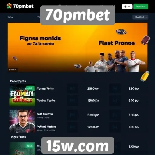 Promoções e bônus oferecidos pelo site 70pmbet