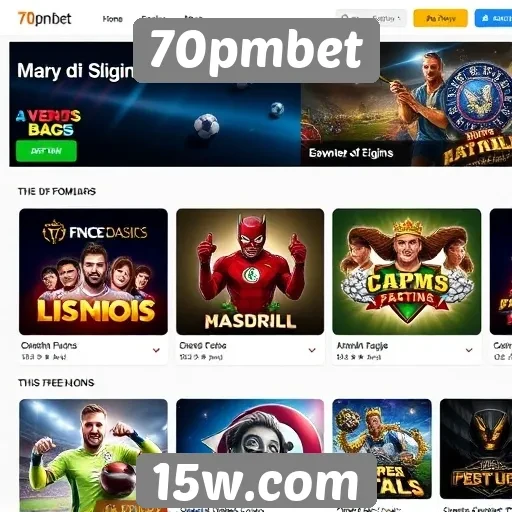 Jogos mais populares disponíveis no 70pmbet