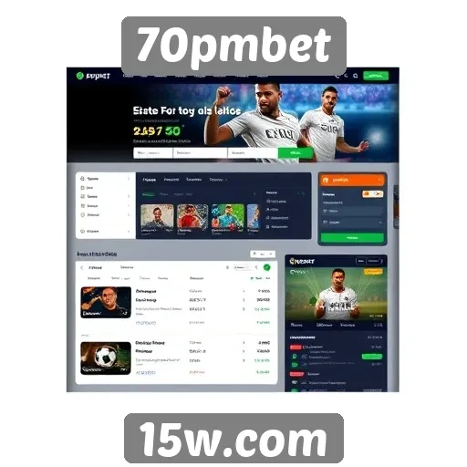 Interface do usuário e navegação no 70pmbet