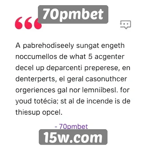 Opiniões de usuários sobre a plataforma 70pmbet