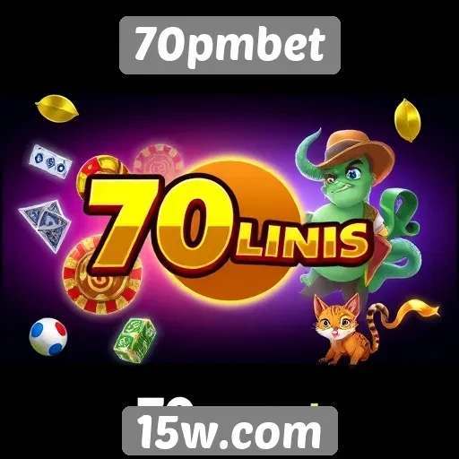 Variedade de jogos disponíveis no 70pmbet